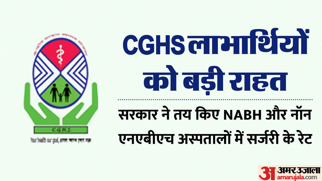 CGHS: Health Ministry has fixed the surgery rates for CGHS card holders for NABH and NON NABH hospitals