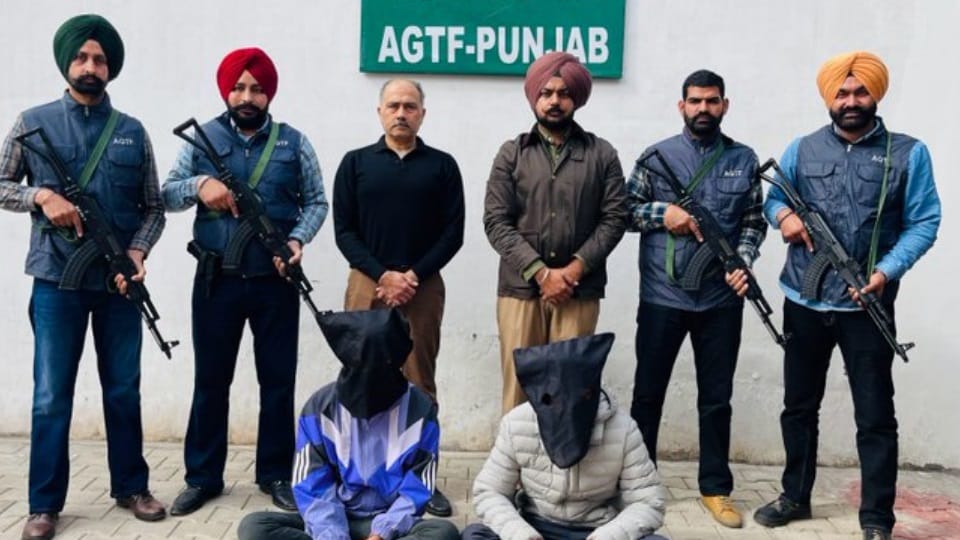 AGTF Punjab arrested two operatives of gangster Lawrence Bishnoi and Goldy Brar sidhu moosewala murder