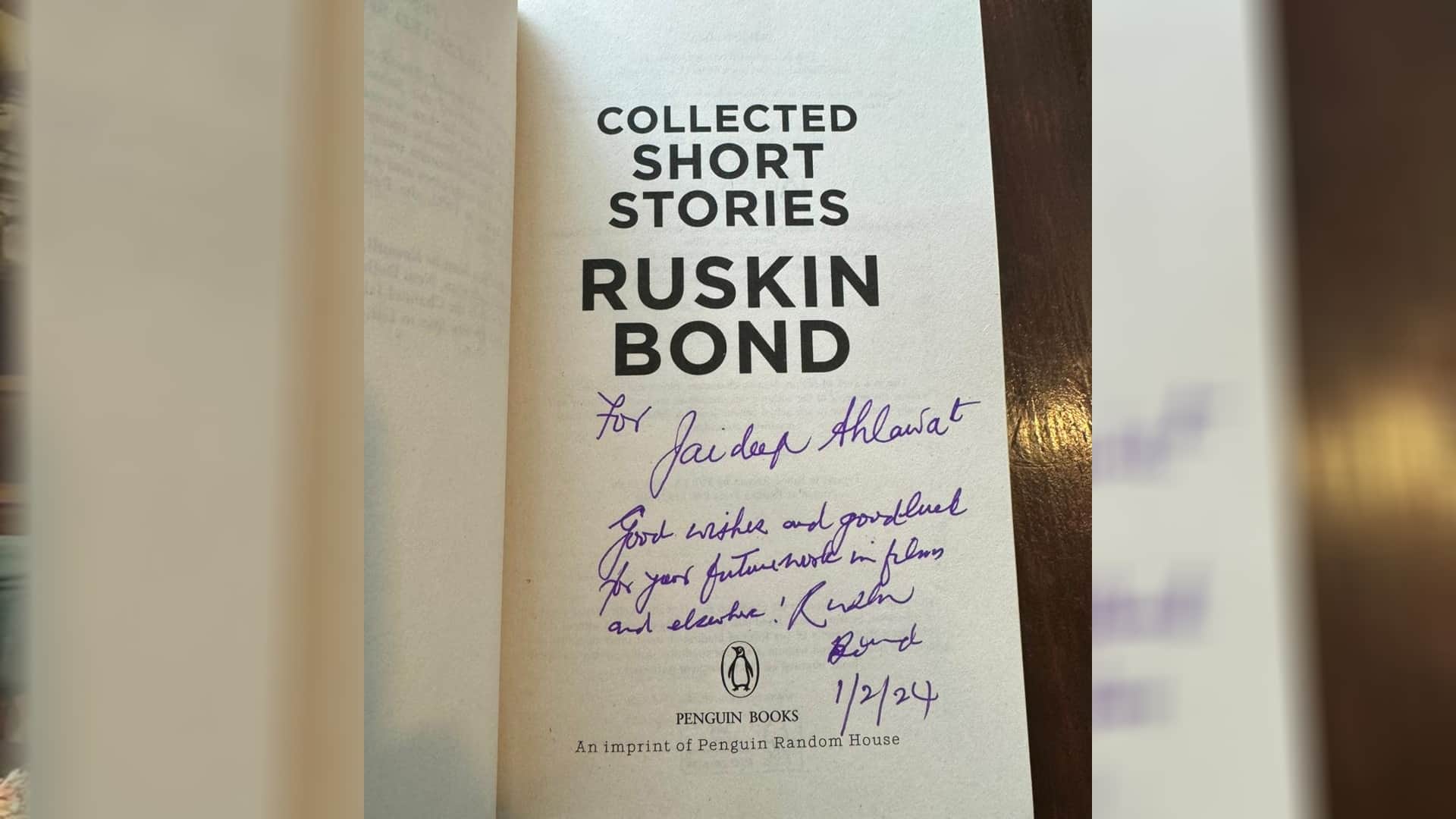 Jaideep Ahlawat meets author Ruskin Bond says this meeting is no less than a reward shares pics goes viral