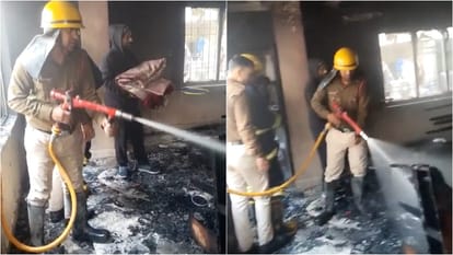 Patna: A massive fire broke out in house due to heat of heater; goods worth lakhs burnt