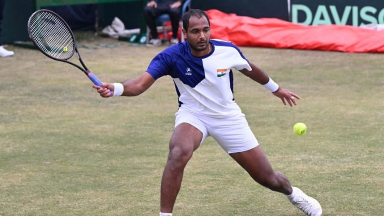 IND vs PAK Davis Cup India took 2-0 lead over Pakistan Ramkumar and Balaji won