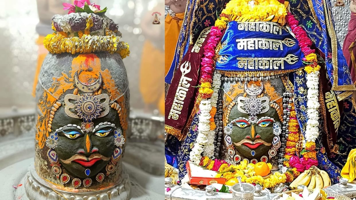 Mahakaleshwar Bhasm Aarti Darshan Saturday, Decorated With Sun, Moon And Tripund