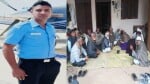 एयरफोर्स जवान हरवीर सिंह की फाइल फोटो, घर पर परिजन व एकत्र गांव के लोग