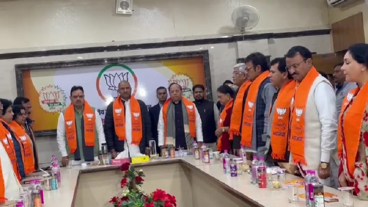 BJP Core Committee Meeting Jaipur: CP Joshi says Today Modi's guarantee is coming true in every village