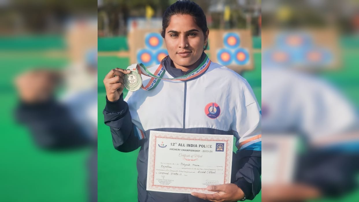 Dausa News: Priyanka Meena won silver medal in Archery Championship