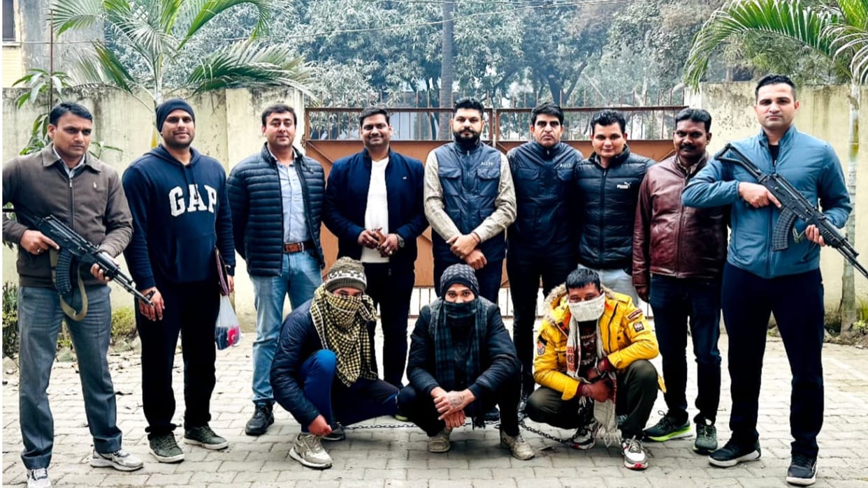 Three henchmen of gangster Goldie Brar arrested from Gorakhpur