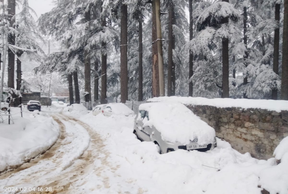 Himachal Snowfall: Leave of 15 thousand employees canceled to restore roads, HRTC many routes stalled