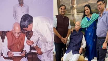 भारतीय राजनीति के दिग्गज नेता लालकृष्ण आडवाणी की उत्तराखंड दौरे की तस्वीर।