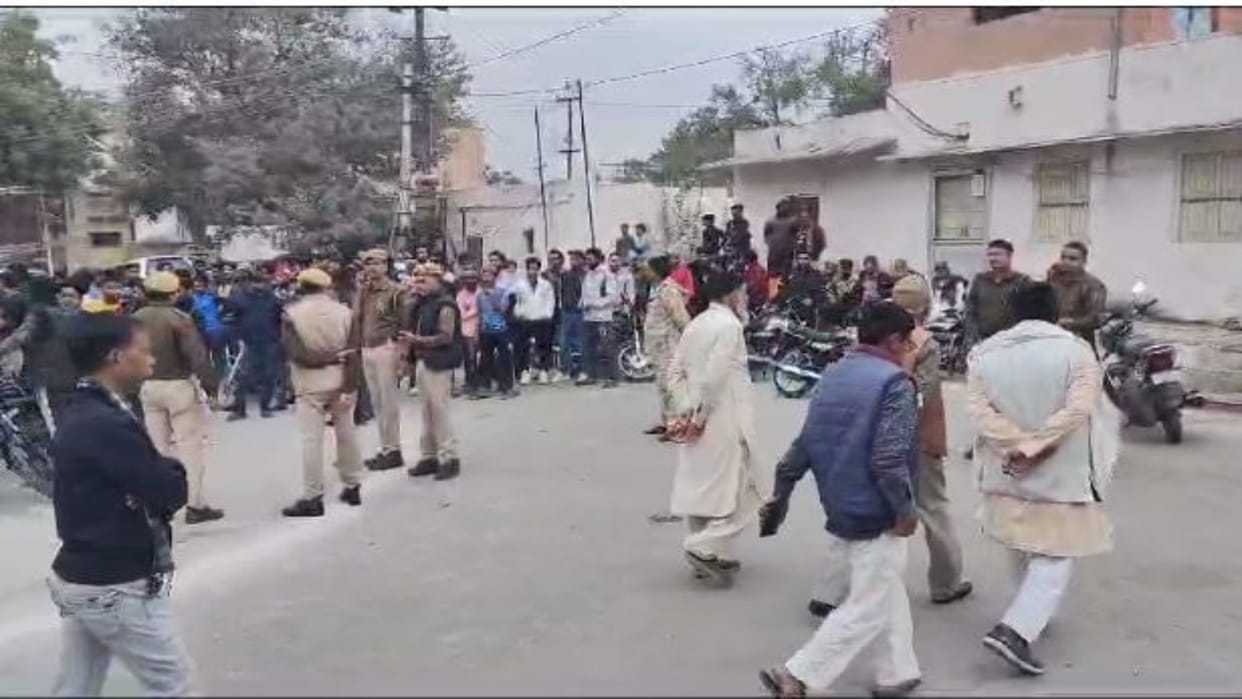 Rajasthan News: Vandalism in the religious place of a particular community, police pacified the matter