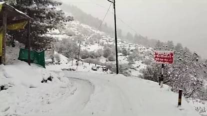 Uttarakhand Weather Fresh Snowfall at tourist places including Chardham beautiful view