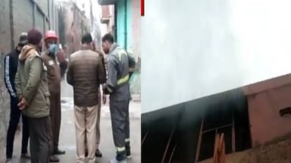 fire broke out in two-storey house in Vrindavan valuables were burnt to ashes