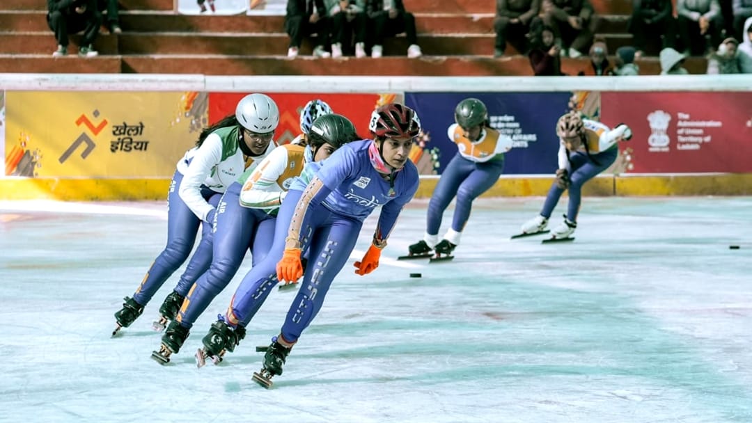 Khelo India Winter Games ladakh leh: Speed skater Varsha creates history Akash wins second gold