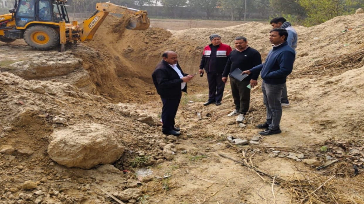 People of particular community created ruckus over construction of tank in village in Baghpat