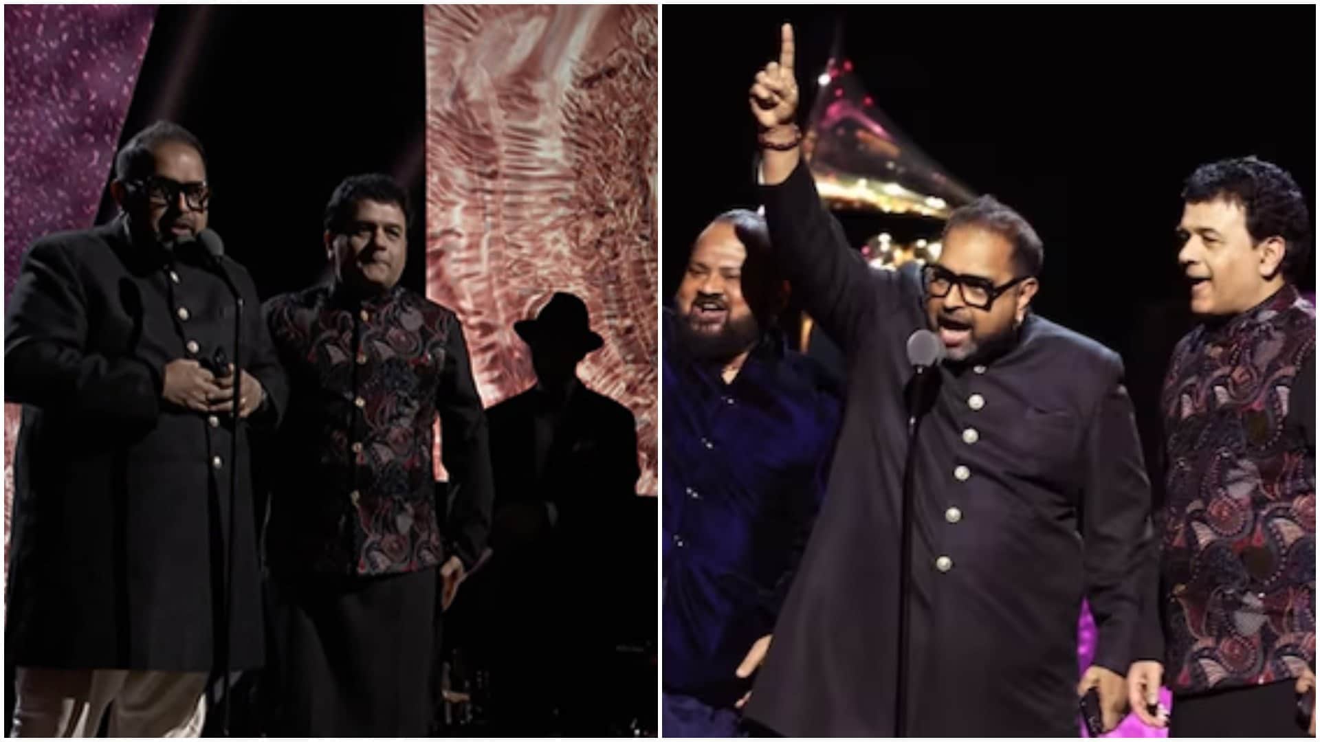 Shankar Mahadevan returns to Mumbai He celebrates Shakti Grammy win by sharing Chocolate with the Paparazzi