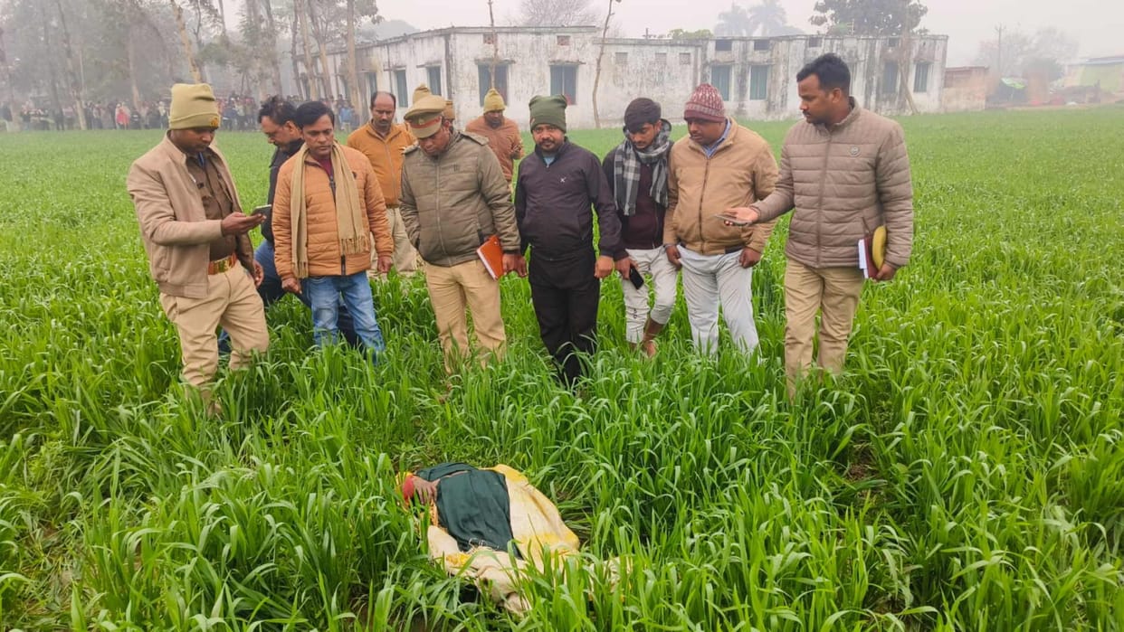 Body of unknown woman found in wheat field at deoria