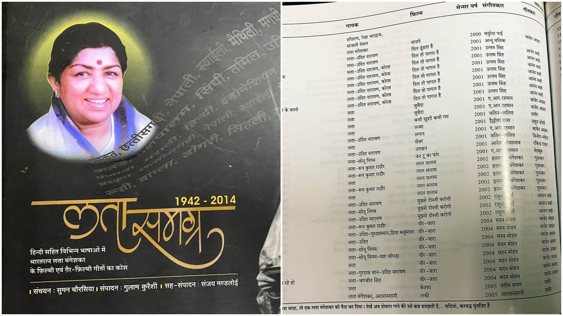 total number of songs sung by lata Mangeshkar suman chaurasiya vishwas nerurkar harish bhimani anniversary