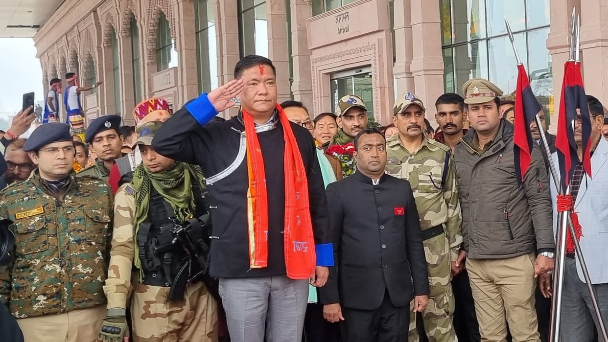 Arunachal Pradesh CM Pema Khandu and His Cabinet Visit to Ayodhya for Ram Lalla Idol Darshan News in Hindi