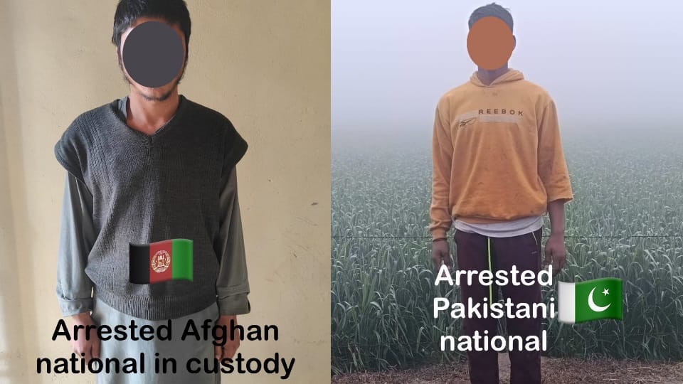 BSF apprehended Afghan national in Gurdaspur and Pakistani national in Tarn Taran