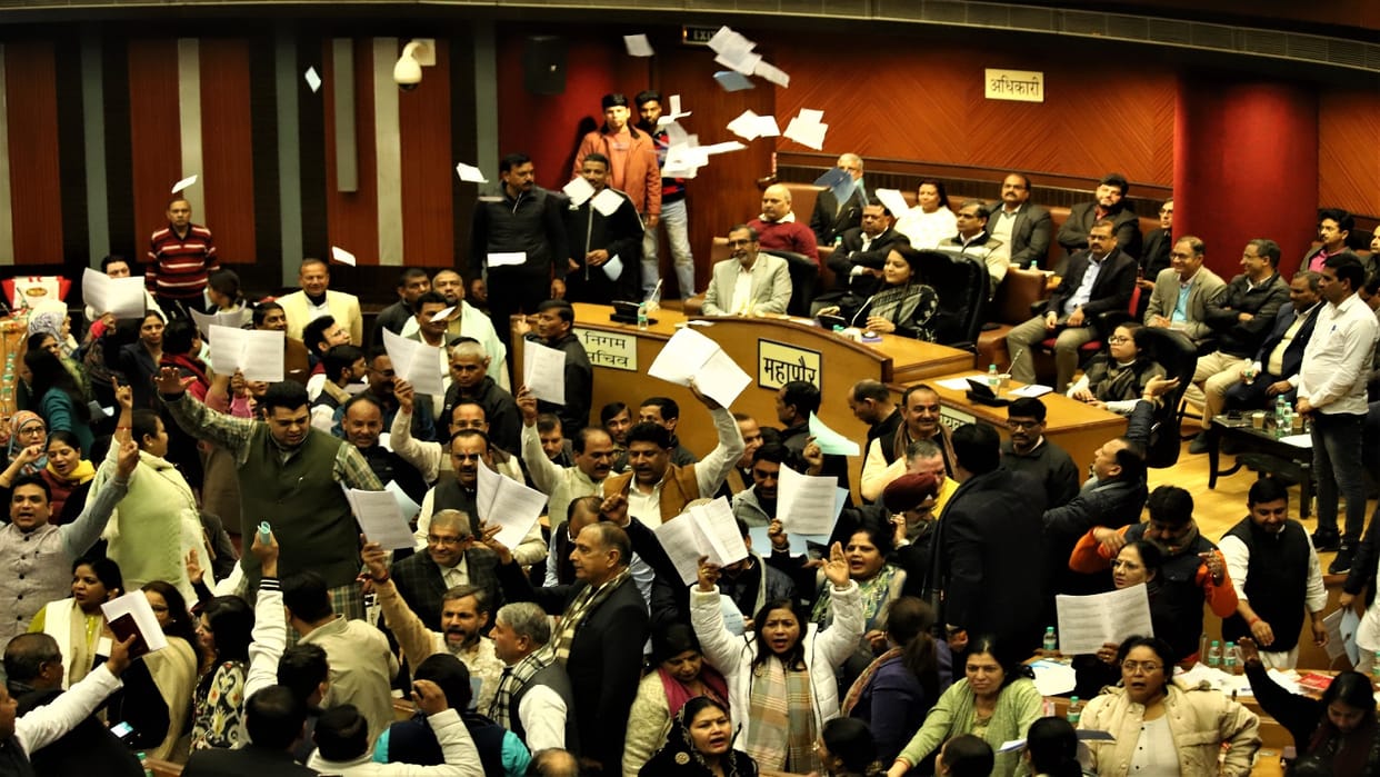 Ruckus in the House on the second day of MCD Budget Session