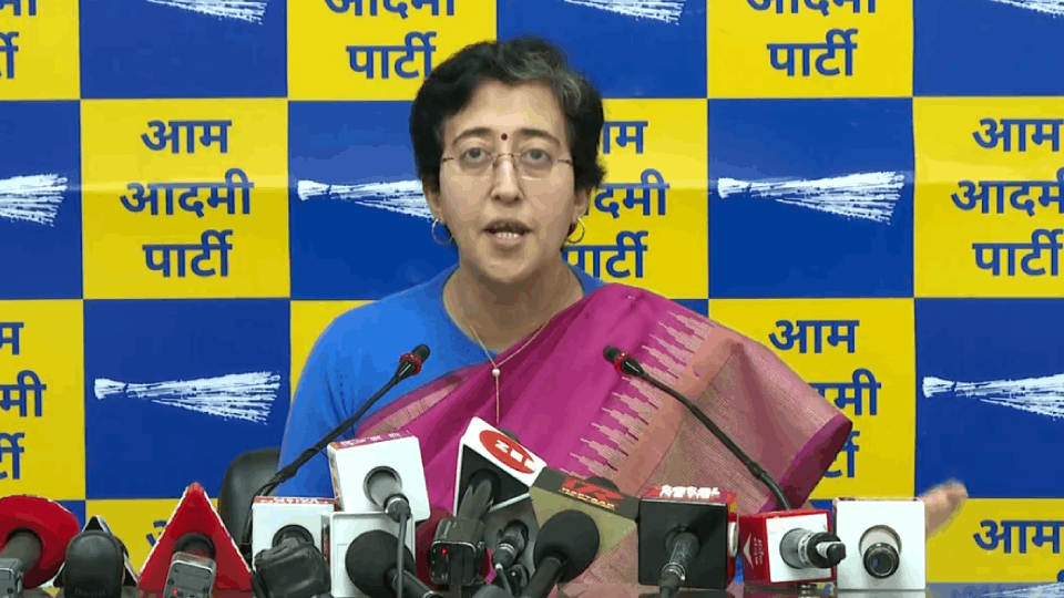 Delhi Minister Atishi press conference regarding ED update
