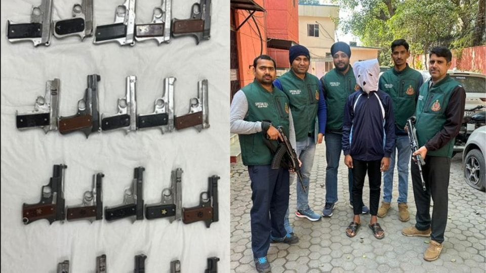 Delhi Police arrested an arms supplier illegal firearms supply syndicate