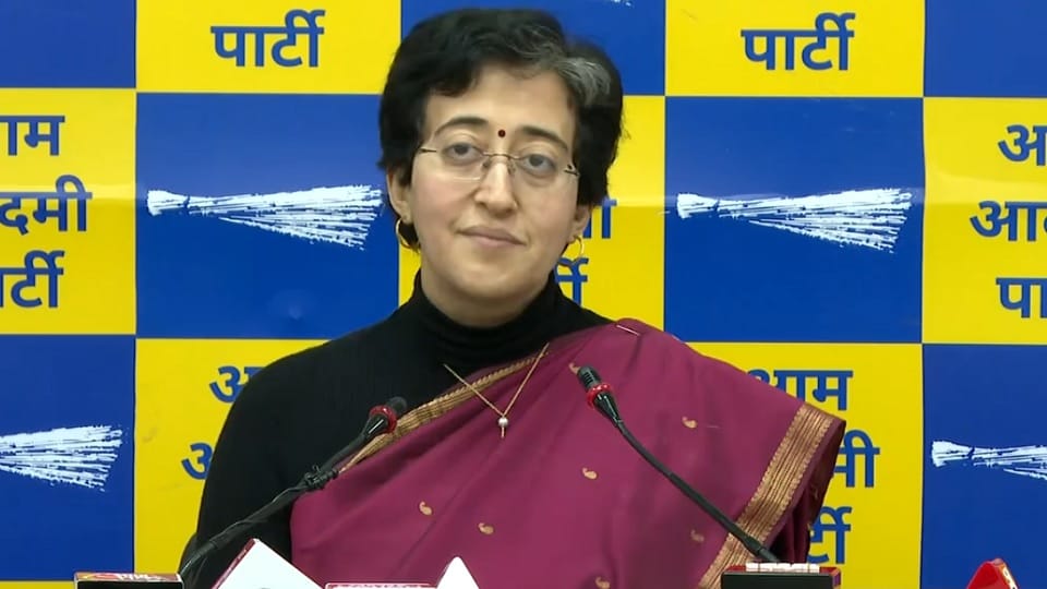 Atishi's press conference regarding ED