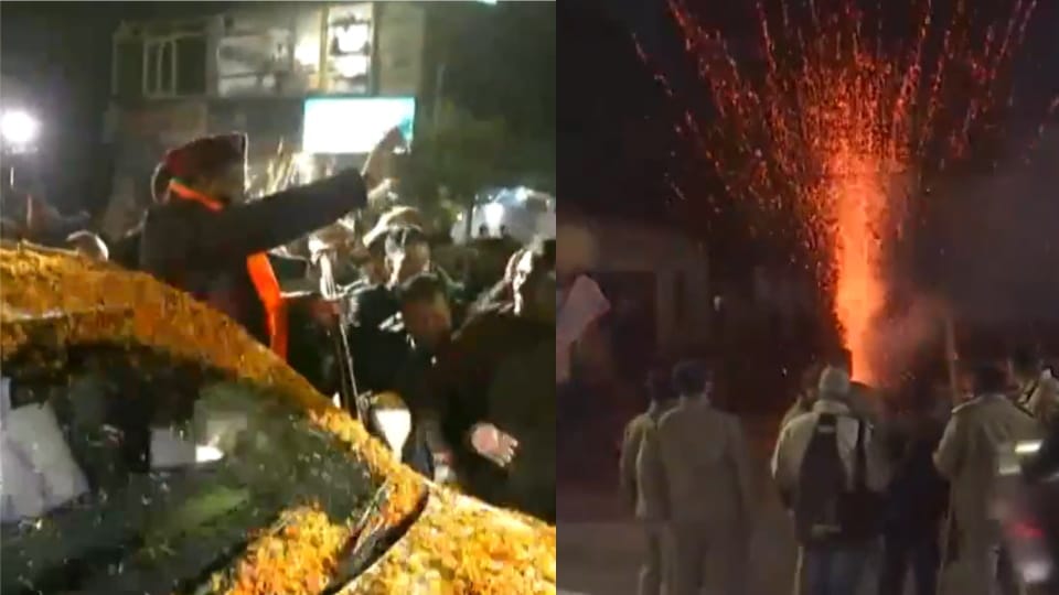 Uttarakhand UCC Bill Passed in Assembly Bjp Workers Celebration and burst Firecrackers in dehradun