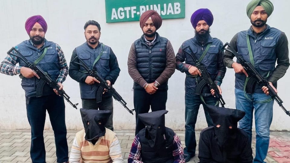 AGTF Punjab arrested three associates of terrorists Lakhbir Landa and Harwinder Rinda