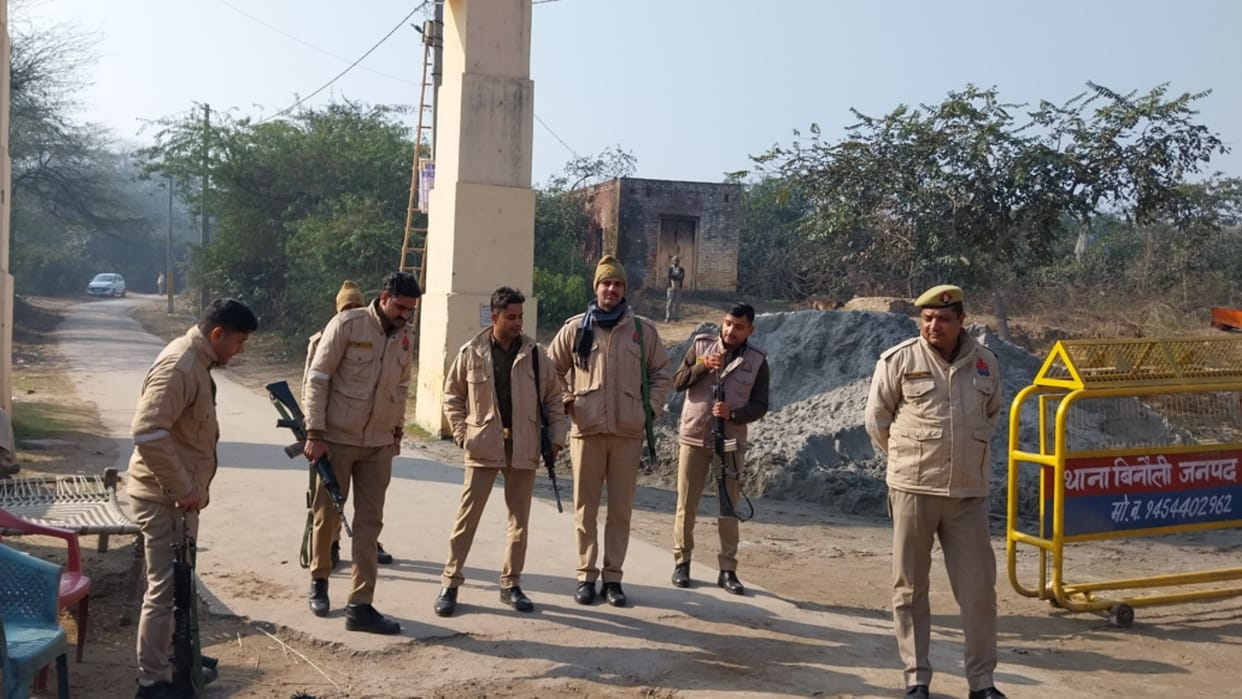 Police force deployed at Lakshyagrih of Mahabharata period and ban on entry of outsiders