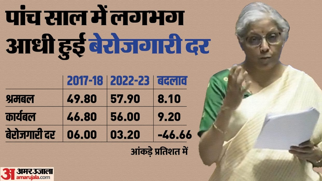 Budget Session: 'Unemployment reduced in five years', FM told these figures during discussion on Budget 2024