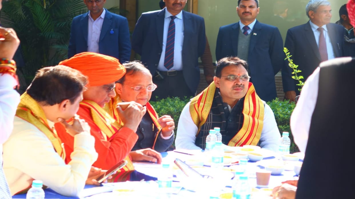 Rajasthan News: BJP's consultation at the state president's residence, CM and all the MPs of the state present