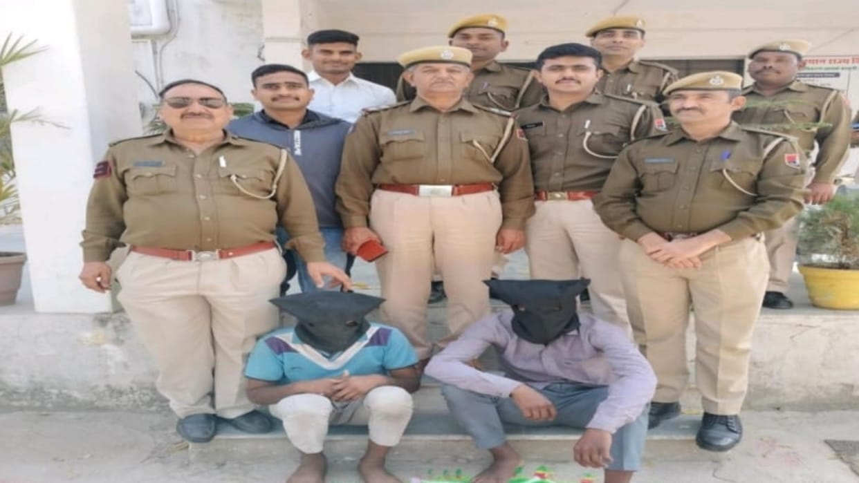 Sirohi Robbery with woman walking on road exposed in Pindwara two accused arrested