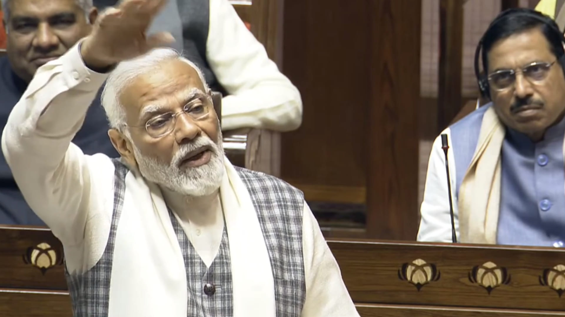 राज्यसभा में पीएम मोदी का संबोधन