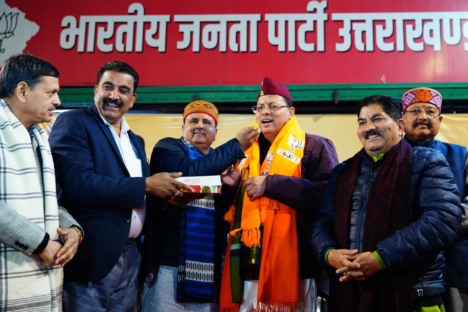 Uttarakhand UCC Bill Passed in Assembly Bjp Workers Celebration and burst Firecrackers in dehradun