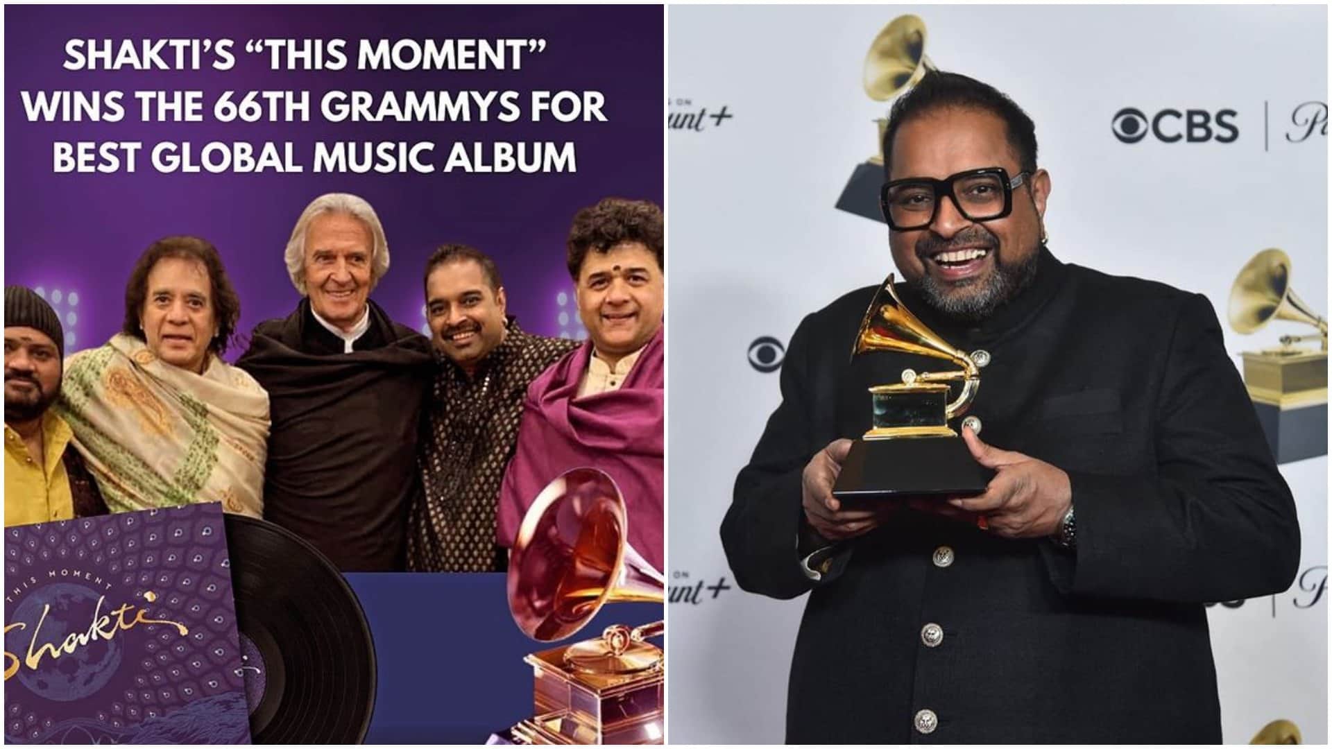 Shankar Mahadevan returns to Mumbai He celebrates Shakti Grammy win by sharing Chocolate with the Paparazzi