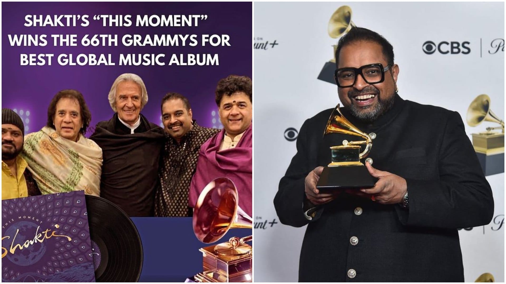 Shankar Mahadevan returns to Mumbai He celebrates Shakti Grammy win by sharing Chocolate with the Paparazzi