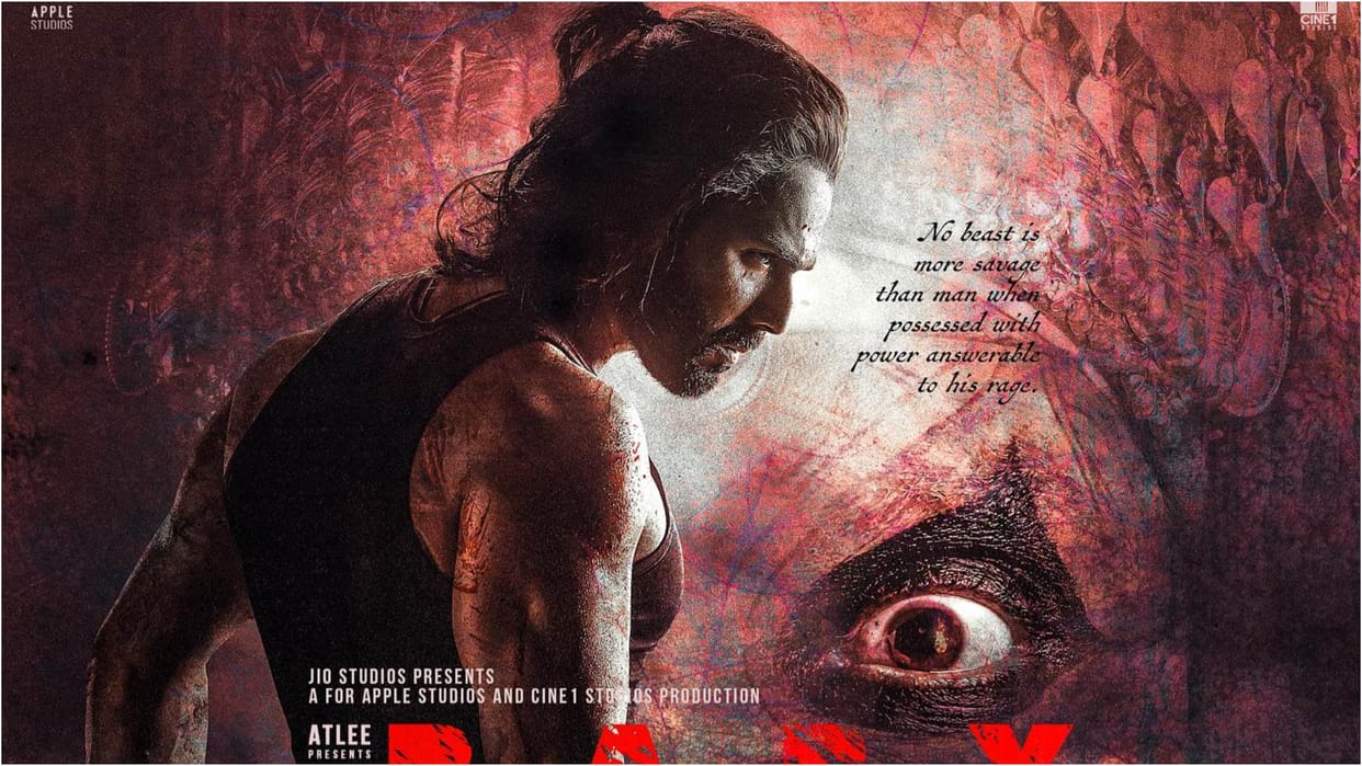 Baby John Poster: Varun Dhawan intense Look Out from upcoming movie presenting by Atlee