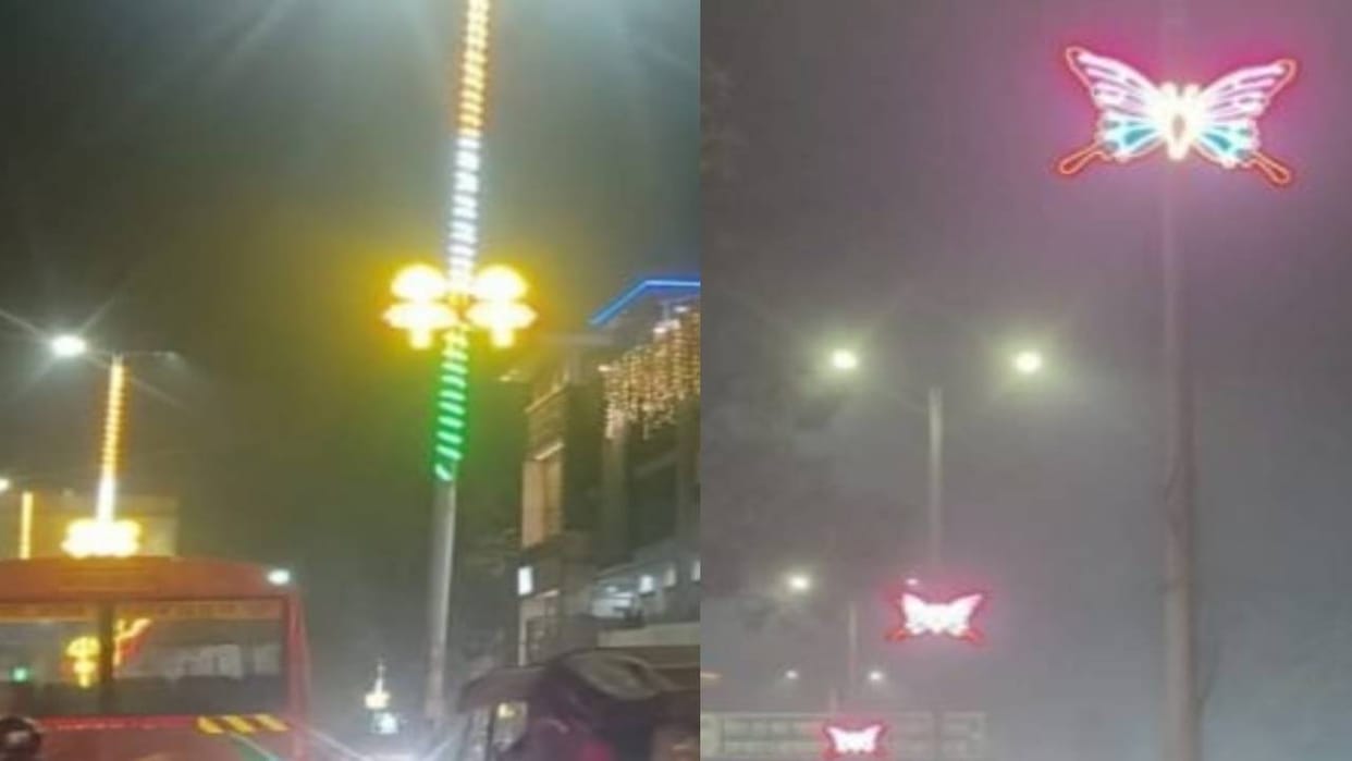 Corruption will be investigated in purchase of neon butterflies installed on roads in Agra