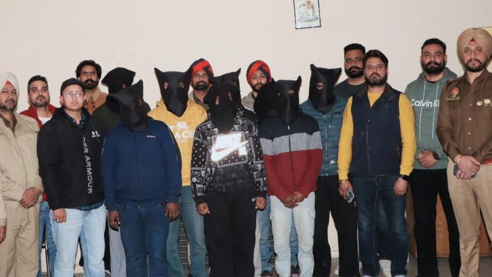 Jalandhar Commissionerate Police arrested eight gangsters of Lawrence Bishnoi gang