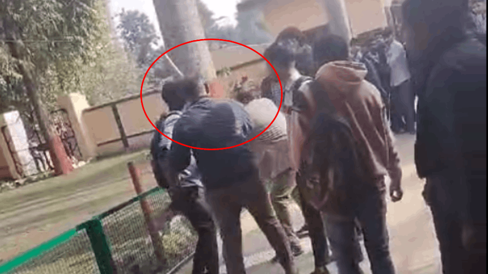 Teacher beats up 12th class student in Simbhaoli