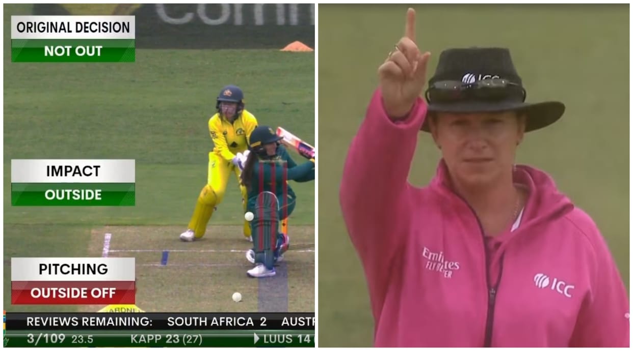 VIDEO: Drama in Australia vs South Africa match, despite TV umpire giving not out, on-field umpire gave out