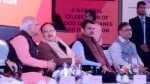 भाजपा अध्यक्ष जेपी नड्डा, महाराष्ट्र के उपमुख्यमंत्री देवेंद्र फडणवीस, विनय सहस्रबुद्धे।