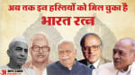 भारत रत्न विजेताओं की लिस्ट