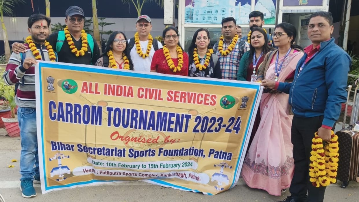 Bihar News : All India Civil Services Carrom Competition starts in Patna.sports news.