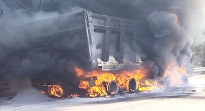 Bihar News: Youth dies in Patna accident, he was crossing the road, crushed by truck; ruckus in protest