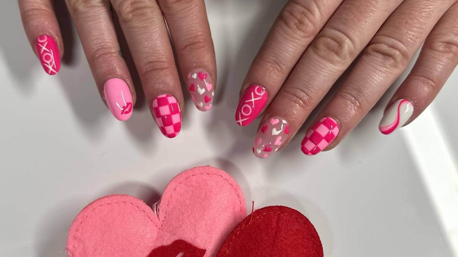Valentine Day 2024 what is the most popular nail art design right now