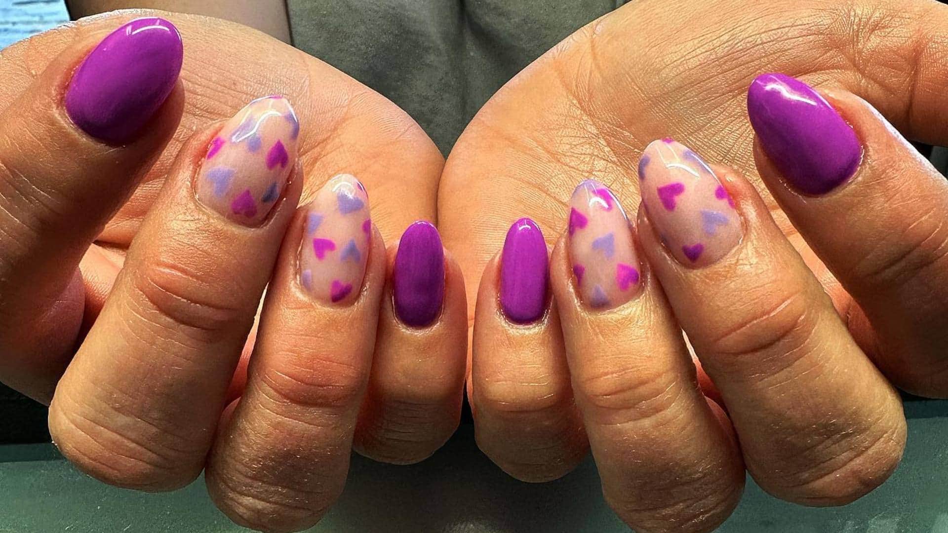 Valentine Day 2024 what is the most popular nail art design right now