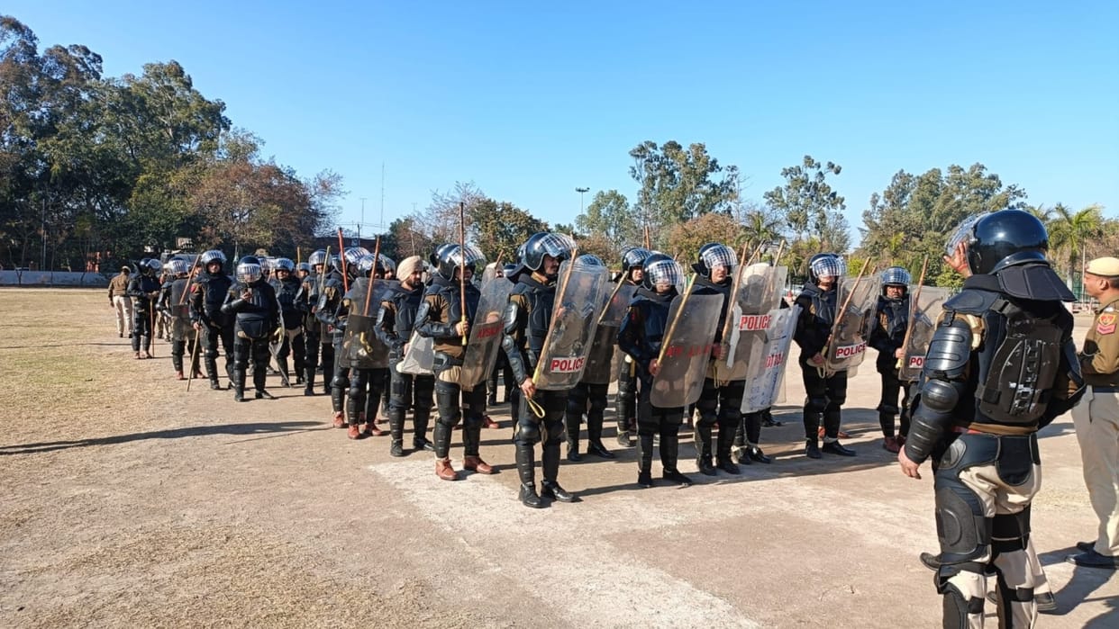 Farmers Protest: Police made preparations in view of the agitation on 13th February
