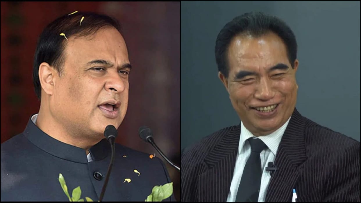 CM Himanta Biswa Sarma and Lalduhoma meeting on Assam Mizoram Border Dispute