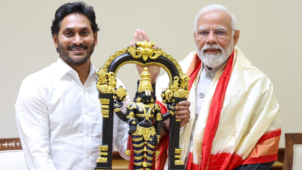 Andhra Pradesh CM YS Jagan Mohan Reddy met PM Modi in Parliament